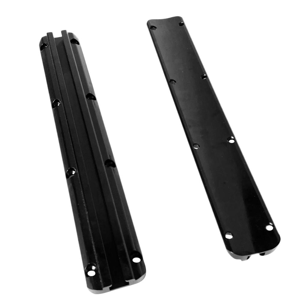 Fishing Rod Rack - Kajak-Schienen, Aluminium-Montagesystem, 11,8 Zoll, Kanu-Hardware, Angelrutenständer