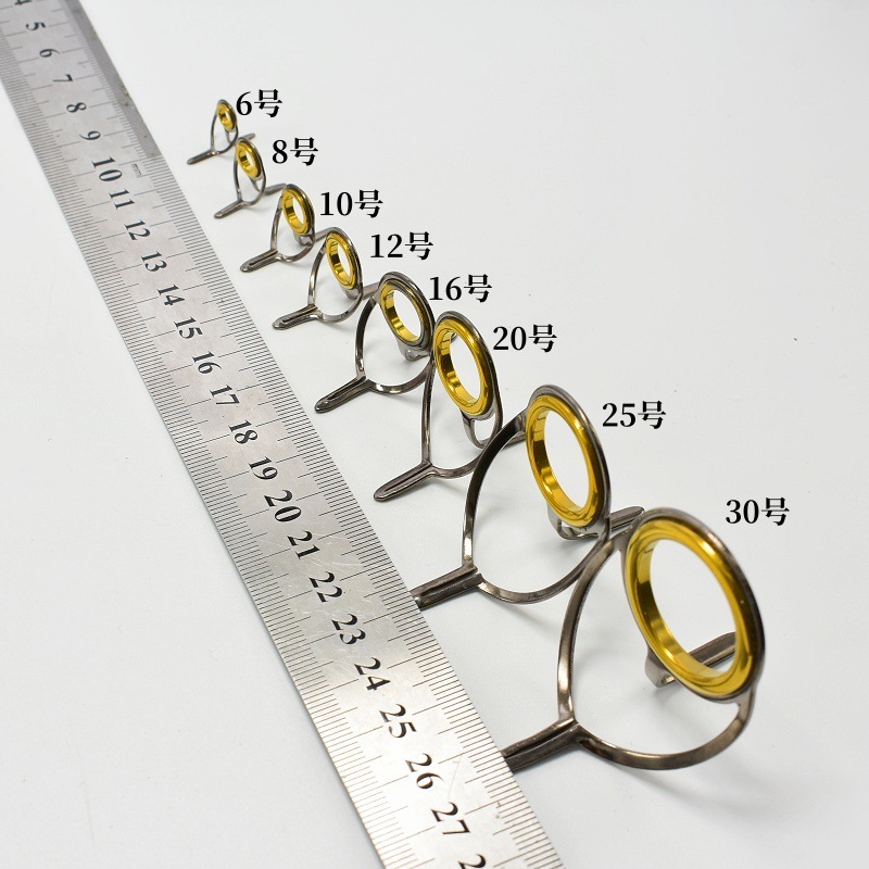 Fishing Rod Guide Replacement - 8Pcs Angelgerät Edelstahl Reparatur Kit Set