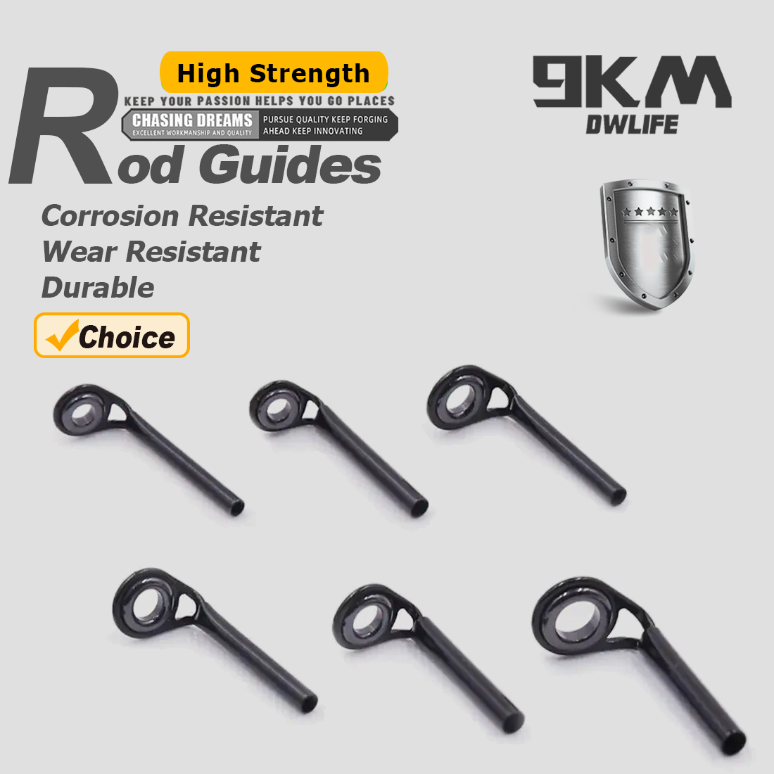 Fishing Rod Guide Replacement - Angelrutenführungen 5 ~ 10 Stück MKT