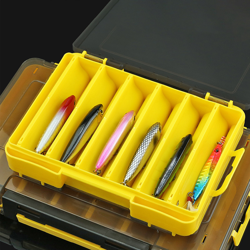 Fishing Rod Case - Neue Doppelseitige Angelköderboxen, 12-Fächer Angelzubehör-Organizer mit