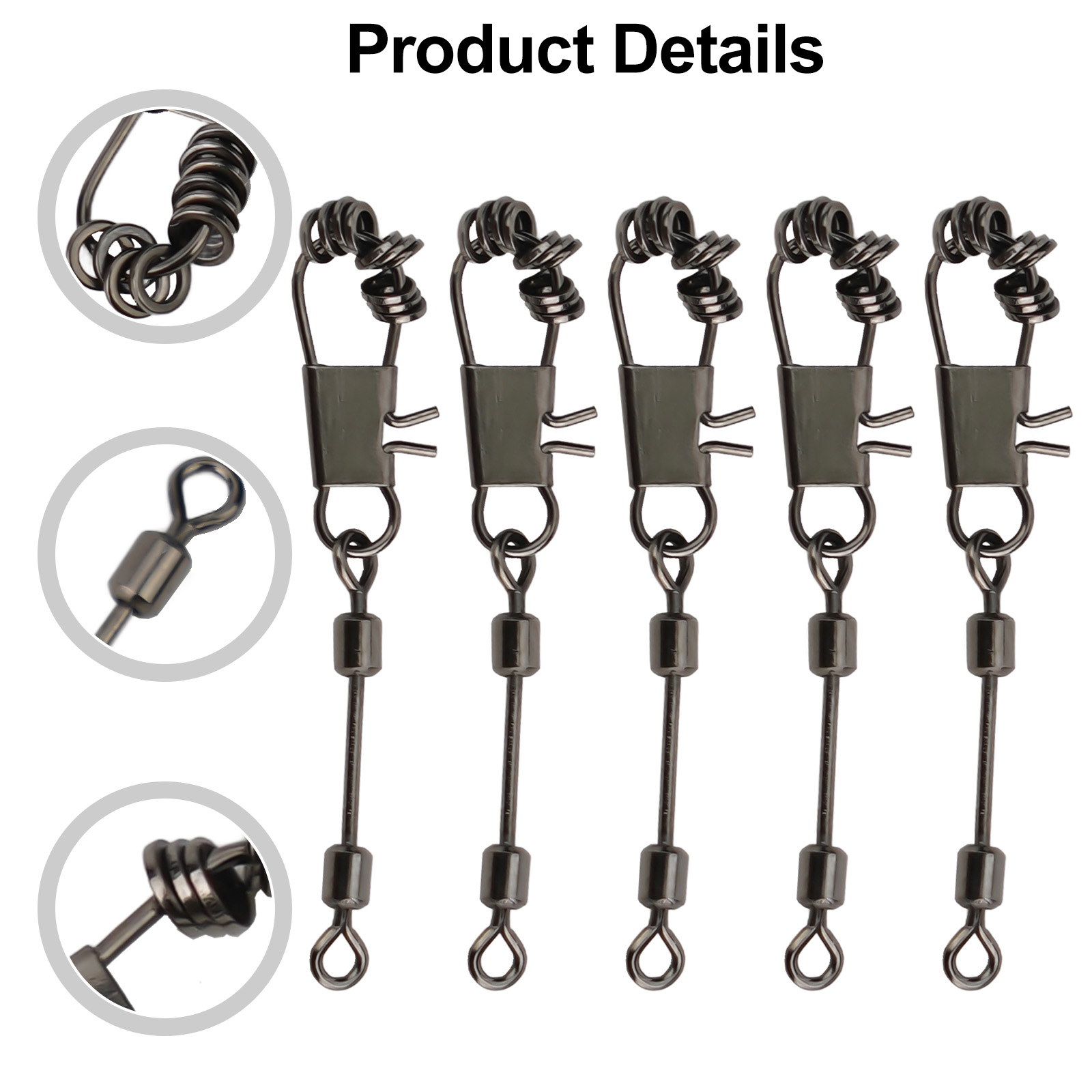 Fishing Rod Fly - 10/20/50 Stück KLEINE OVAL-TIPPET RINGS 2mm