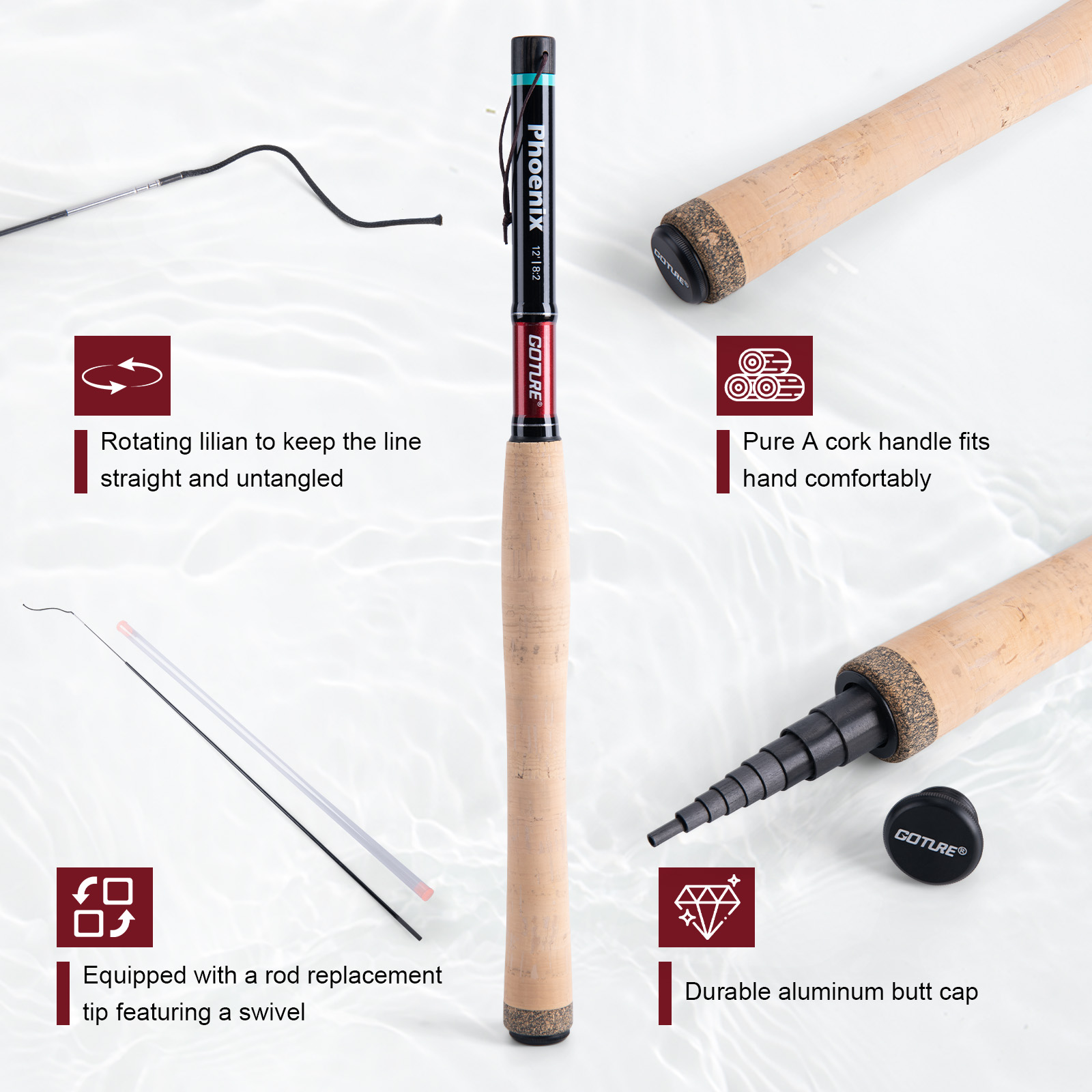 Goture Angelrute Combo Fliegen – Fishing Rod Fly Bewertung und Preis