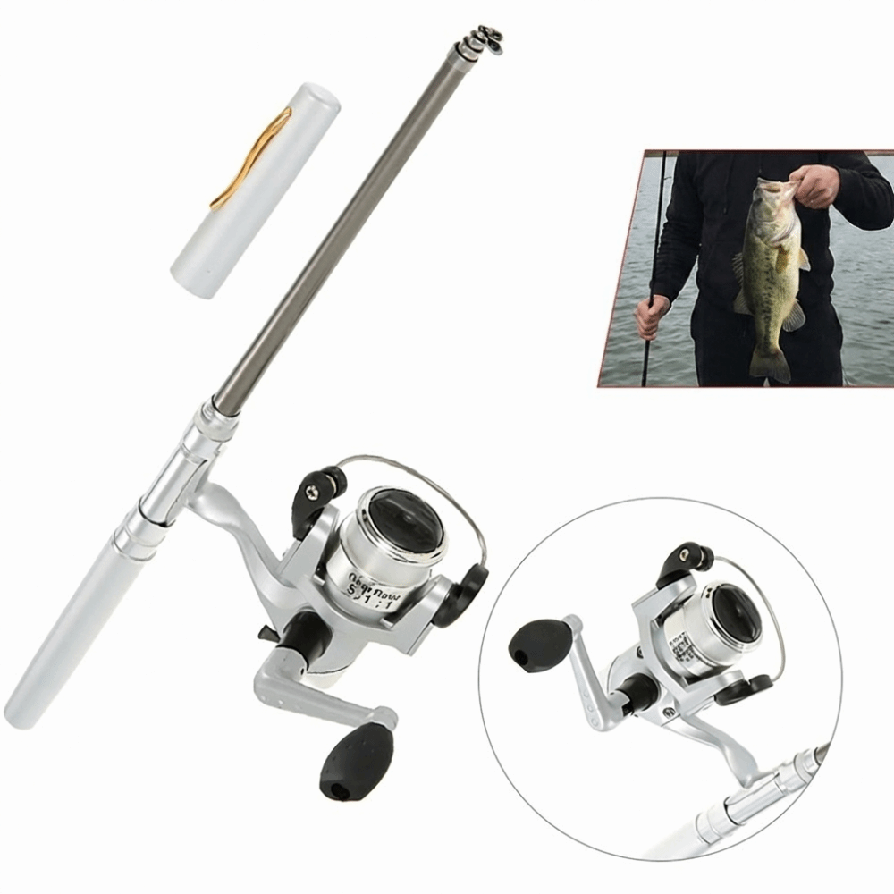 Tragbare Teleskop-Taschenangel – Fishing Rod Fly Bewertung und Preis