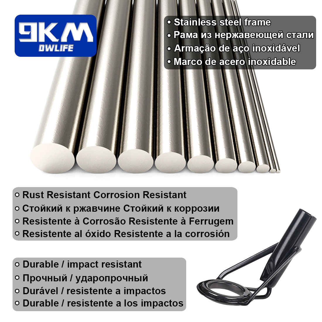 5 Stücke Angelrute Spitze Führ – Fishing Rod Guide Replacement Bewertung und Preis